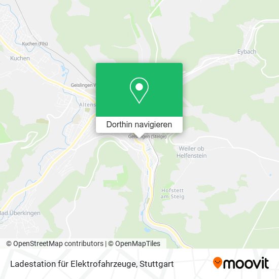 Ladestation für Elektrofahrzeuge Karte