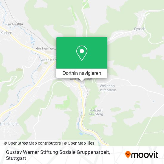 Gustav Werner Stiftung Soziale Gruppenarbeit Karte