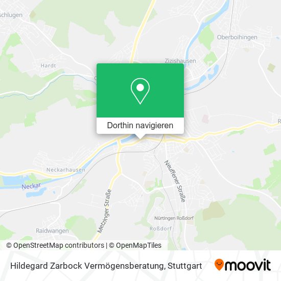 Hildegard Zarbock Vermögensberatung Karte