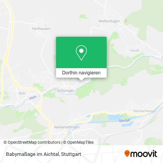 Babymaßage im Aichtal Karte