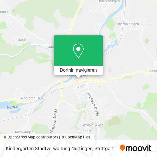 Kindergarten Stadtverwaltung Nürtingen Karte