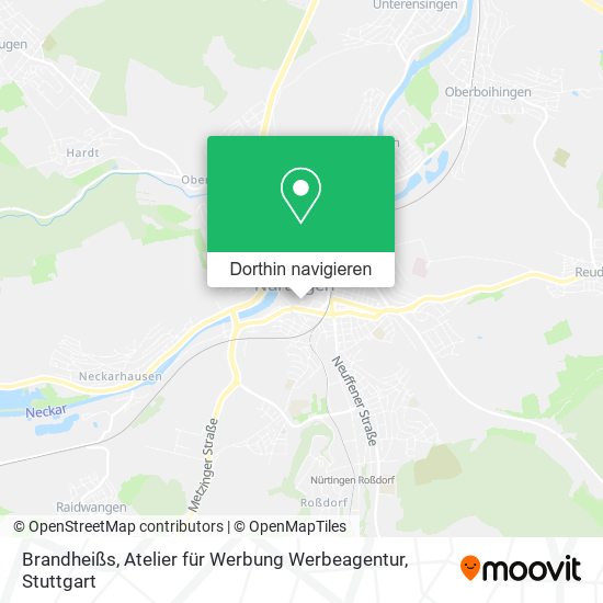 Brandheißs, Atelier für Werbung Werbeagentur Karte