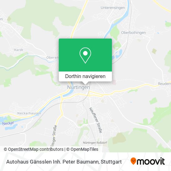 Autohaus Gänsslen Inh. Peter Baumann Karte
