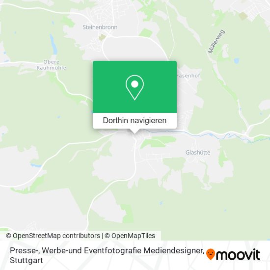 Presse-, Werbe-und Eventfotografie Mediendesigner Karte