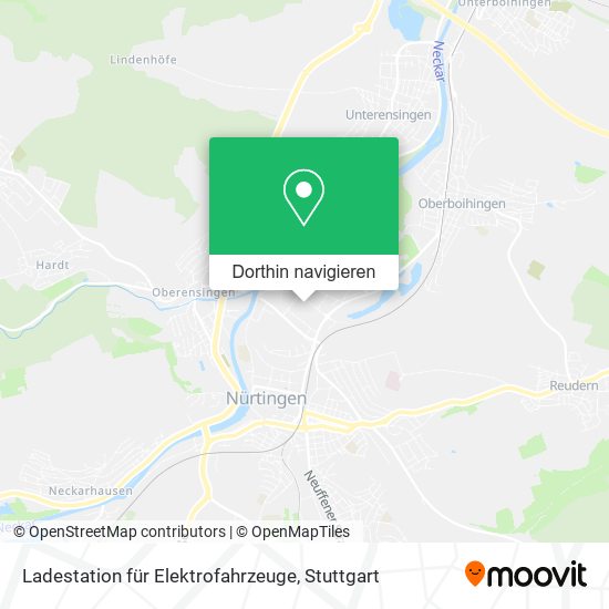 Ladestation für Elektrofahrzeuge Karte