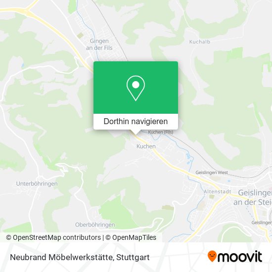 Neubrand Möbelwerkstätte Karte