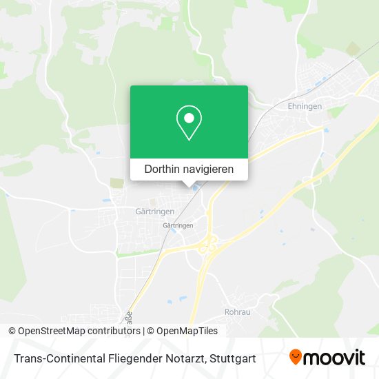 Trans-Continental Fliegender Notarzt Karte