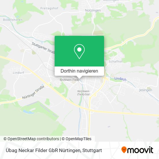 Übag Neckar Filder GbR Nürtingen Karte