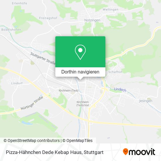 Pizza-Hähnchen Dede Kebap Haus Karte