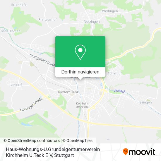 Haus-Wohnungs-U.Grundeigentümerverein Kirchheim U.Teck E V Karte