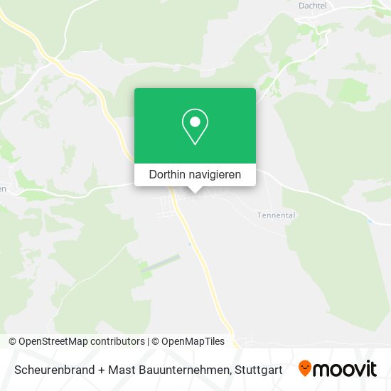 Scheurenbrand + Mast Bauunternehmen Karte