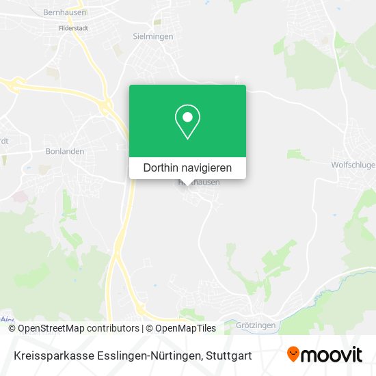 Kreissparkasse Esslingen-Nürtingen Karte