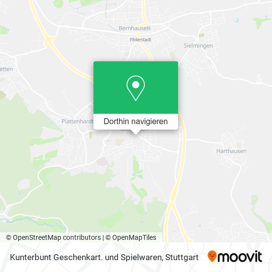 Kunterbunt Geschenkart. und Spielwaren Karte