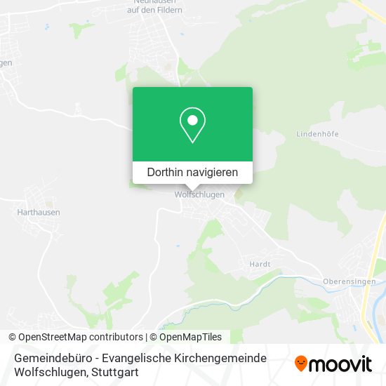 Gemeindebüro - Evangelische Kirchengemeinde Wolfschlugen Karte