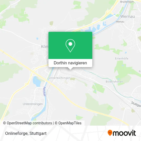 Onlineforge Karte