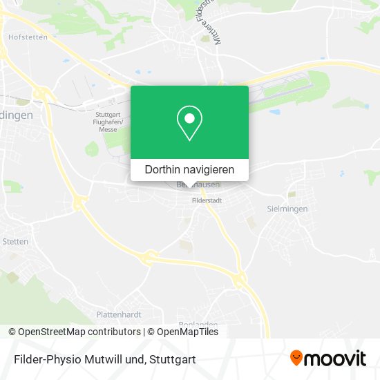 Filder-Physio Mutwill und Karte