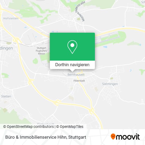 Büro & Immobilienservice Hihn Karte