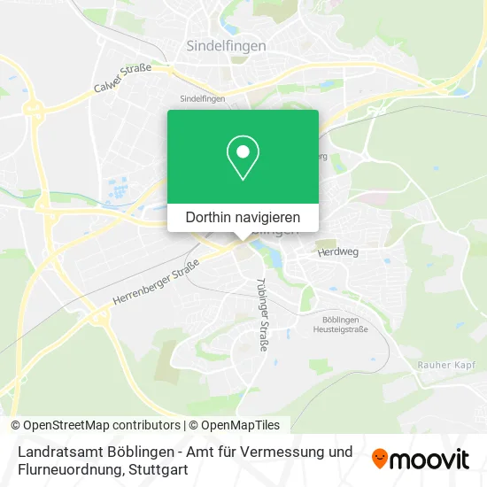 Landratsamt Böblingen - Amt für Vermessung und Flurneuordnung Karte