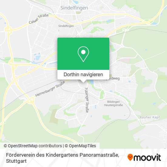 Förderverein des Kindergartens Panoramastraße Karte