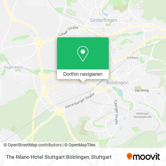 The Rilano Hotel Stuttgart Böblingen Karte