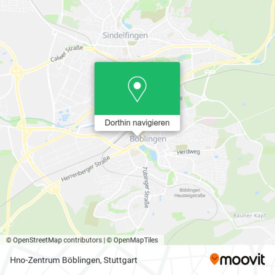 Hno-Zentrum Böblingen Karte