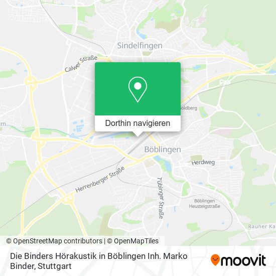 Die Binders Hörakustik in Böblingen Inh. Marko Binder Karte