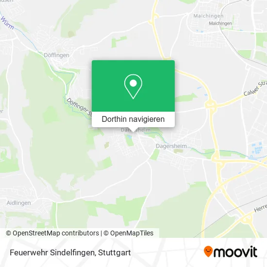 Feuerwehr Sindelfingen Karte
