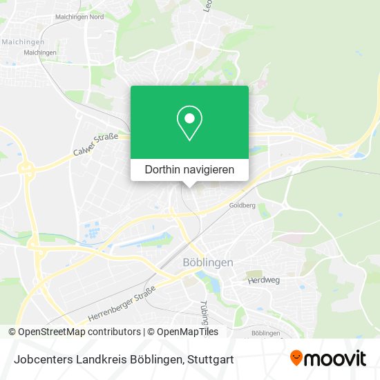 Jobcenters Landkreis Böblingen Karte