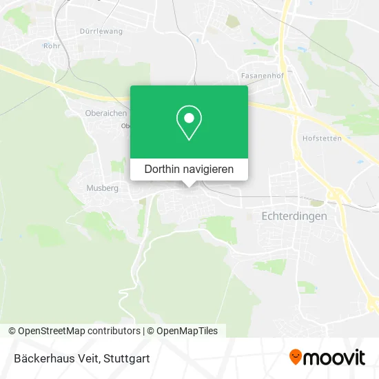Bäckerhaus Veit Karte