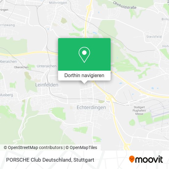 PORSCHE Club Deutschland Karte