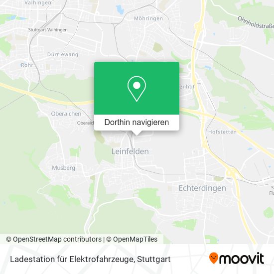 Ladestation für Elektrofahrzeuge Karte