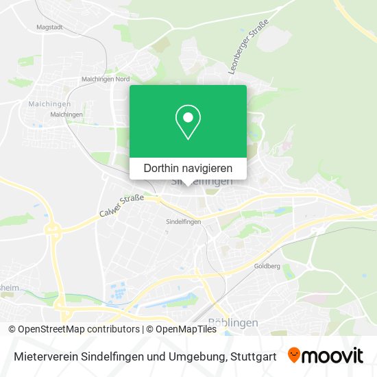 Mieterverein Sindelfingen und Umgebung Karte