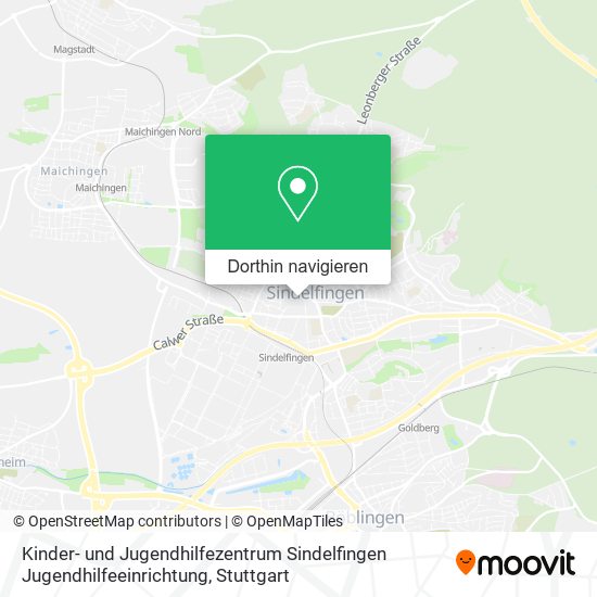 Kinder- und Jugendhilfezentrum Sindelfingen Jugendhilfeeinrichtung Karte