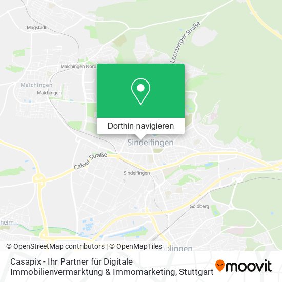 Casapix - Ihr Partner für Digitale Immobilienvermarktung & Immomarketing Karte