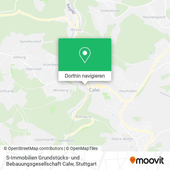 S-Immobilien Grundstücks- und Bebauungsgesellschaft Calw Karte
