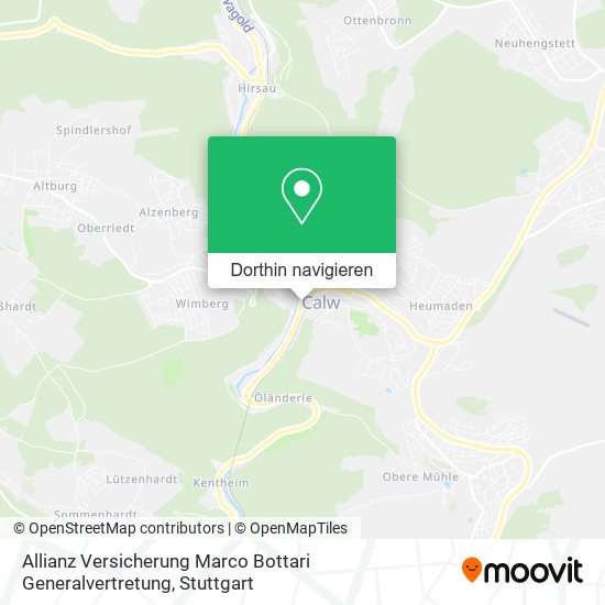 Allianz Versicherung Marco Bottari Generalvertretung Karte
