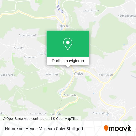 Notare am Hesse Museum Calw Karte