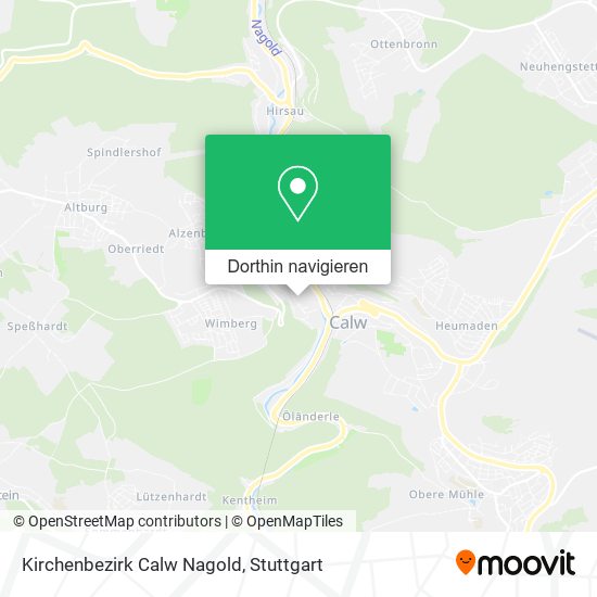 Kirchenbezirk Calw Nagold Karte