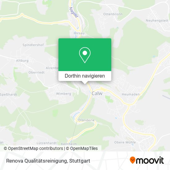 Renova Qualitätsreinigung Karte