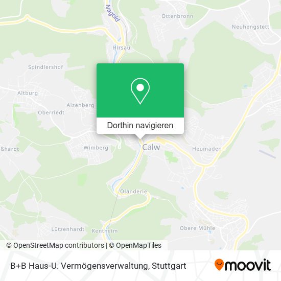 B+B Haus-U. Vermögensverwaltung Karte