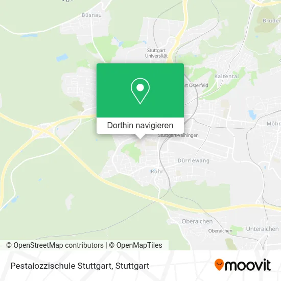 Pestalozzischule Stuttgart Karte