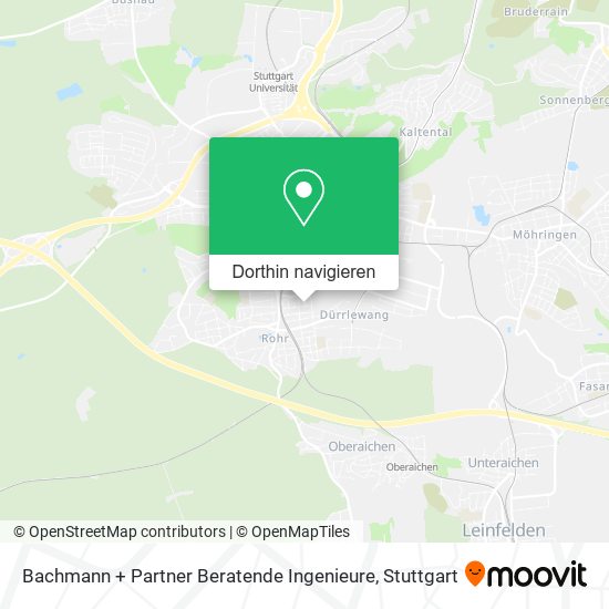 Bachmann + Partner Beratende Ingenieure Karte
