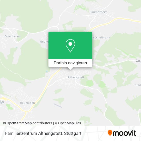 Familienzentrum Althengstett Karte