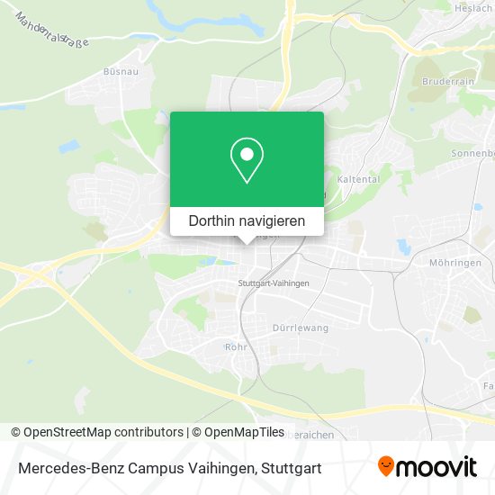 Mercedes-Benz Campus Vaihingen Karte