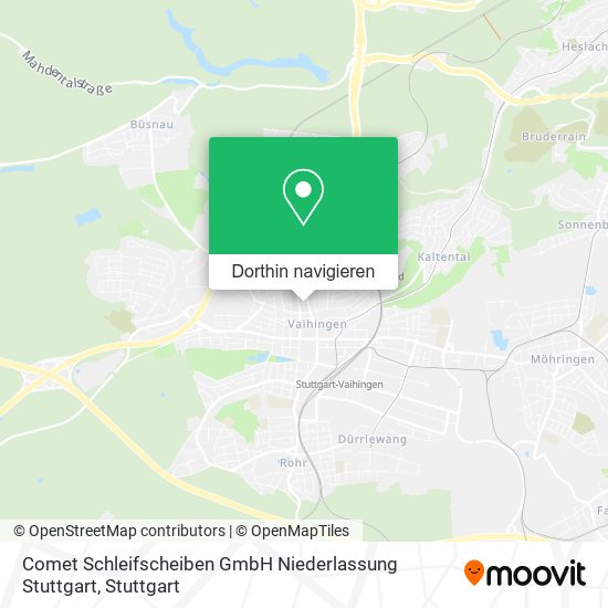 Comet Schleifscheiben GmbH Niederlassung Stuttgart Karte