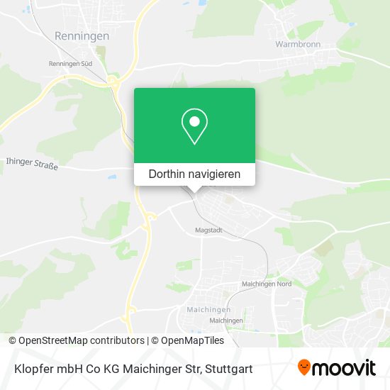 Klopfer mbH Co KG Maichinger Str Karte