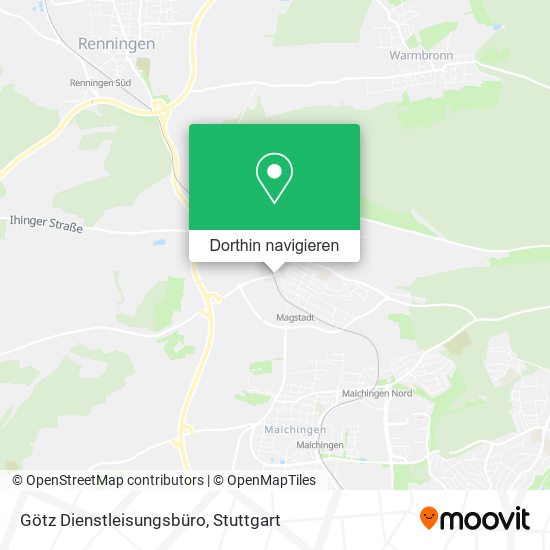 Götz Dienstleisungsbüro Karte