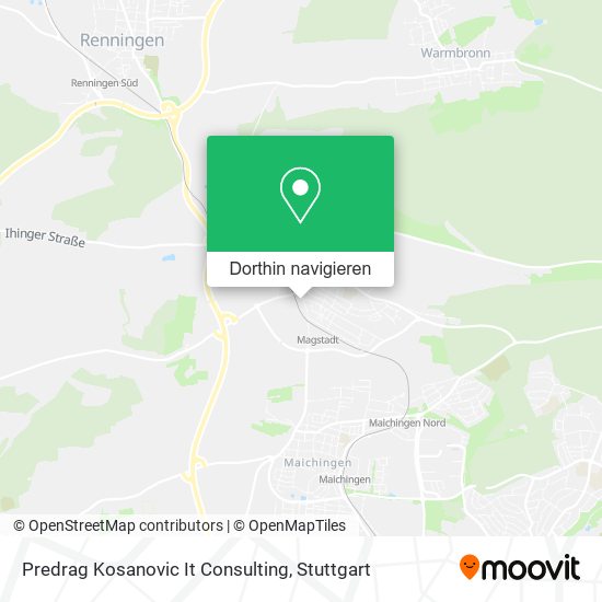 Predrag Kosanovic It Consulting Karte