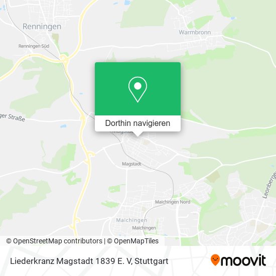 Liederkranz Magstadt 1839 E. V Karte