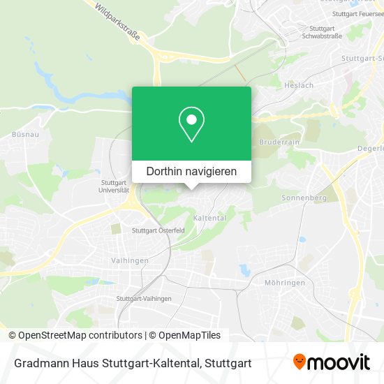 Gradmann Haus Stuttgart-Kaltental Karte